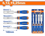Bộ 4 đục gỗ 6, 12, 19, 25mm WadFow WWC2204