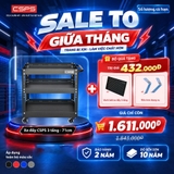 [Chỉ Còn 1.611.000] Xe Đẩy CSPS 3 Tầng - 71cm