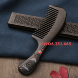 Lược Gỗ Đàn Hương Đôi Chim Uyên Ương