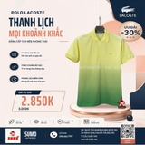 Áo Polo Lacoste Nam Chính Hãng Cổ Điển Họa Tiết In Ombré- PH0740-51-GZI