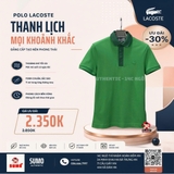 Áo Polo Lacoste Chính Hãng màu xanh lá- PH5367-10-W6I