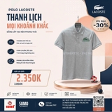 Áo Polo Lacoste Chính Hãng màu xám- PH5076-99-CCA
