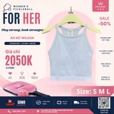 Áo Thể Thao Chính Hãng Wilson Damen On The Daily Brami Tank-Top - màu Xanh Dương Nhạt WW00284531-LBM