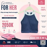 Áo Thể Thao Chính Hãng Wilson On The Daily Brami Tank Top - màu Xanh Navy WW00284431-DBC