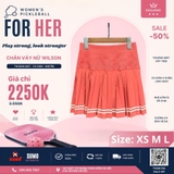 Chân Váy Thể Thao Chính Hãng Wilson Midtown Tennis Skirt - màu Đỏ Đô WW00160531-RDO