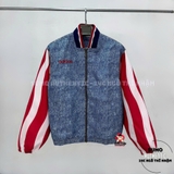 Áo Thể Thao Chính Hãng Adidas adidas Denim Graphic Track Top - màu Xanh Đỏ KB2712