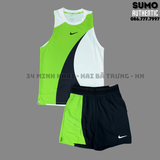 Bộ Thể Thao Chính Hãng Nike Court Slam Dri-FIT ADV Tank Top Set - màu Xanh Lá IF1200-133/IB1038-010