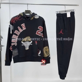 Bộ Thể Thao Nike Chính Hãng Màu Đen - Fleece Pullover Hoodie - FN4546-010/FD7468-010