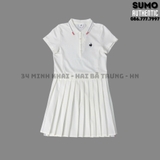 Váy Thể Thao Chính Hãng Lecoq Liền Màu Trắng Xòe L242WCNE0201A02