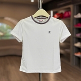 Áo Thể Thao Chính Hãng Fila Women's Tennis Henley Short Sleeve Round Neck - màu Trắng FS2RSH2351F-OWH