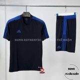Áo Thể Thao Chính Hãng Adidas Polera Tiro Essentials - màu Đen Xanh HM7928