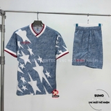 Quần Thể Thao Chính Hãng Adidas White Denim Graphic Shorts - màu Xanh KB2804
