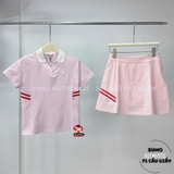 Áo Thể Thao Chính Hãng Fila Women's Tennis Henley Short Sleeve Round Neck - màu Hồng FS2TSH2352F-LPK