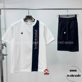 Áo Thể Thao Chính Hãng Lecoq Spotif  - màu Trắng Đen L252MJPOTS02-A01