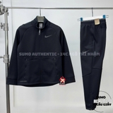 Áo Thể Thao Chính Hãng Nike Solid Color Logo Label Zipper - màu Đen DM5941-010