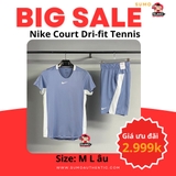 Bộ Thể Thao Nike Màu Trắng Xám- NikeCourt Dri-FIT Advantage Tennis Top -DD8317-493/CV2545-493