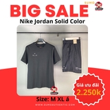 Bộ Thể Thao Nike Màu Đen - Men's Jordan Solid Color Alphabet - DQ7359-010/DQ7876-010