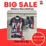 Bộ Thể Thao Marc De Paw Màu Đen-Tennis T-Shirt,PLAY LIKE AN A**HOLE-MDPT21-T-BK-PLAA-S-01