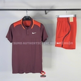 Bộ Thể Thao Nike Chính Hãng Màu Đỏ - Court Advantage Polo - FD5317-652/FD5336-626