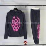 Bộ Thể Thao Nike Chính Hãng Màu Đen Hồng - Sport Men's printed - FN5813-010/FN5815-010
