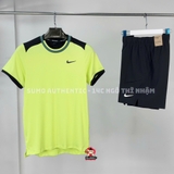 Bộ Quần Áo Thể Thao Nike Chính Hãng Màu Xanh Chuối - Court Advantage - FQ2088-751/FD5336-389