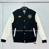 Áo Thể Thao Adidas Chính Hãng Đen Trắng - Manchester United Jacket - JF0382