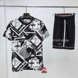 Bộ Thể Thao PUMA Chính Hãng Màu Trắng Đen - Print Basketball - 682314-01/625323-01
