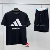 Bộ Quần Áo Thể Thao Nam Adidas Màu Đen Chính Hãng - Adidas Basketball - JI7098/IJ5550