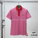 Áo Polo Lacose Chính Hãng màu hồng cổ đỏ- PH5367-10-9HY