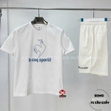 Áo Thể Thao Chính Hãng Lecoq cổ tròn - màu Trắng L241MCNA0312-A01