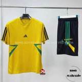 Áo Thể Thao Chính Hãng Adidas Yellow House of Tiro Colorblock Tee - màu Vàng JN2577