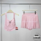 Áo Nữ Thể Thao Chính Hãng Pom Pêche màu hồng bra -IIASA