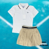 Áo Thể Thao Chính Hãng Sergio Tacchini Polo Màu Trắng Viền Cổ Be TWPQ13-151-WHS
