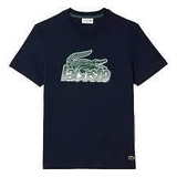 Áo Phông Lacoste Chính Hãng màu xanh navy logo xanh lá-TH5070-99-166