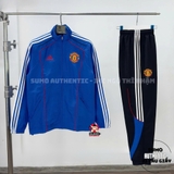 Áo Khoác Gió Thể Thao Chính Hãng Màu Xanh Adidas Manchester United UBP JF0372