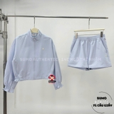 Áo Thể Thao Chính Hãng Wilson Woven WindBreaker Zipped Jacket - màu Xanh Dương Nhạt WW20091532-LBM