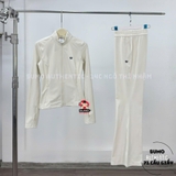 Áo Thể Thao Chính Hãng Wilson Knitted Brush Zipped Jacket- màu Kem WW20134532-GYC