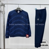 Áo Thể Thao Chính Hãng Sports Printed Lettering Loose Crew Neck - màu Xanh Dương CL-1603234NVY