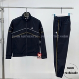 Quần Thể Thao Chính Hãng Lecoq Knitted Sweatpants - màu Đen Vàng L243UCND1001-B030
