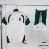 Quần Thể Thao Chính Hãng Adidas Italy 26 Tiro Shorts - màu Xanh Trắng JZ9376