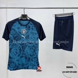 Áo Thể Thao Chính Hãng Puma Manchester City Men's Warmup Jersey - màu Xanh Dương 785778-01