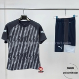 Áo Thể Thao Chính Hãng Puma INDIVIDUALLIGA Graphic Shirt - màu Đen Xám 660968-02