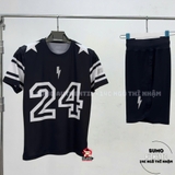Áo thể thao chính hãng About 24 Star Shirt - màu Đen ATTS22-010