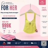 Áo Nữ Thể Thao Chính Hãng Pom Pêche màu vàng bra -STACY