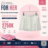Chân Váy Thể Thao Chính Hãng Wilson Tennis Skirt White - màu Trắng WW00062331-WTA