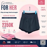 Quần Thể Thao Chính Hãng Wilson Split Court Short - màu Đen WW00602511-BKA