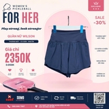 Quần Thể Thao Chính Hãng Wilson Split Court Short - màu Xanh Navy WW00602511-DBC