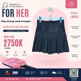 Chân Váy Thể Thao Chính Hãng Wilson Midtown Tennis Skirt - màu Đen WW00160331-BKA