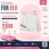 Chân Váy Thể Thao Chính Hãng FILA TENNIS LINE POINT SKIRT - màu Trắng FS2SKH2353F-OWH