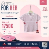 Áo Thể Thao Chính Hãng Fila Women's Tennis Henley Short Sleeve Round Neck - màu Hồng FS2TSH2352F-LPK